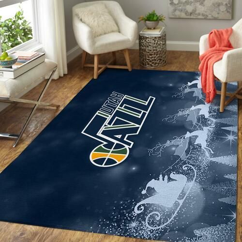 Utah Jazz Basketball Christmas NBA Living Room Carpet Rug Home Decor Utah Jazz Basketball Christmas NBA Living Room Carpet Rug Home Decor
