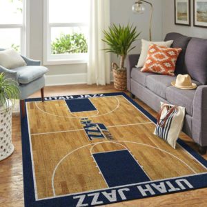 Utah Jazz Basketball Team Logo And Stadium NBA Rug Home Decor