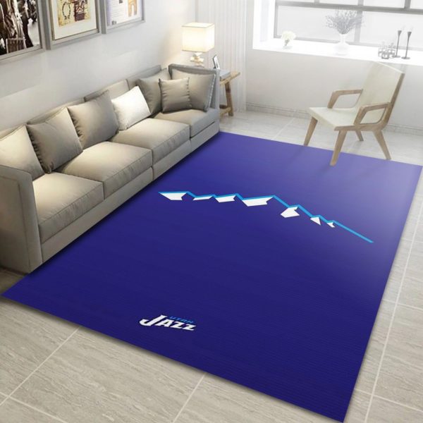 Utah Jazz Blue Gifts NBA Rug Home Decor