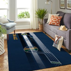 Utah Jazz Team Logo Nice Gift NBA Living Room Carpet Rug Home Decor