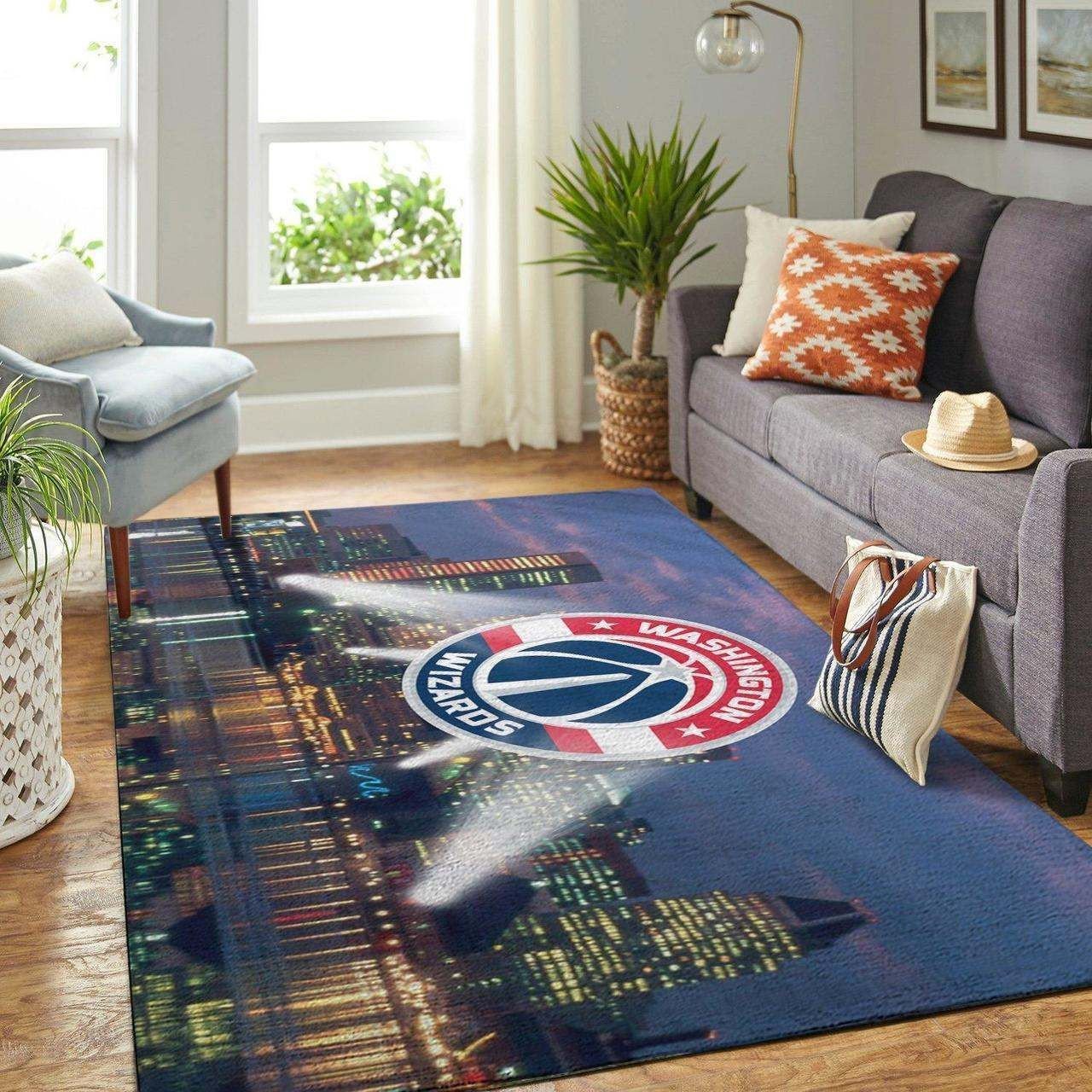 Washington Wizards Logo Gifts NBA Living Room Carpet Rug Home Decor Washington Wizards Logo Gifts NBA Living Room Carpet Rug Home Decor