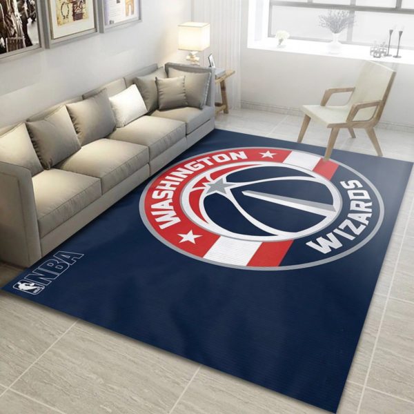 Washington Wizards NBA Rug Home Decor