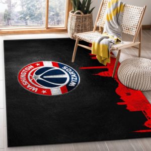 Washington Wizards Skyline NBA Living Room Carpet Rug Home Decor