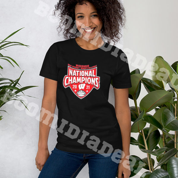 Wisconsin Volleyball 2021 NCAA Champions T-Shirt