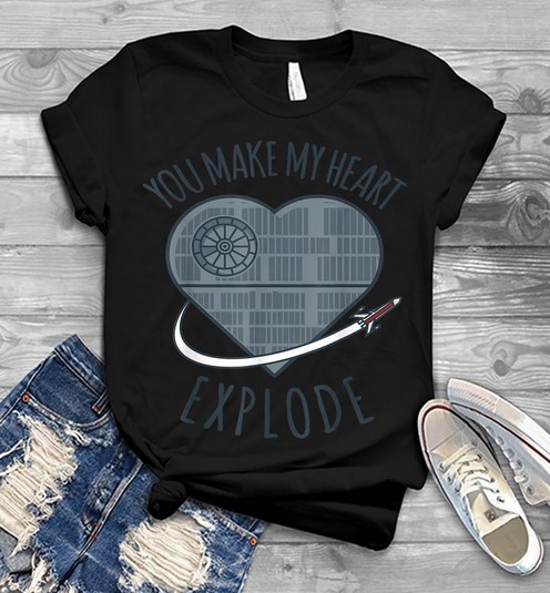 You Make My Heart Explode Star Wars Valentine's Day Unisex T-shirt You Make My Heart Explode Star Wars Valentine's Day Unisex T-shirt