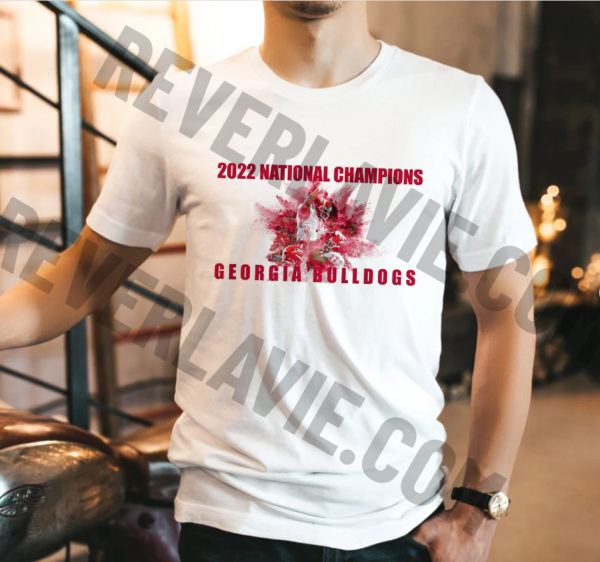 2022 CFP National Champions Georgia Bulldogs Football Celebration T-Shirt
