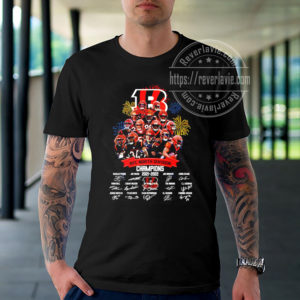 2022 Cincinnati Bengals Team Signature AFC North Division Champions T-Shirt
