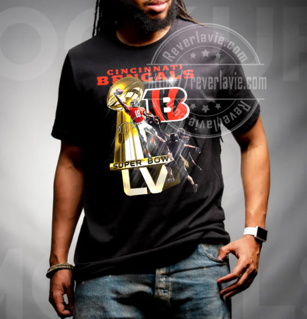 A. J. Green Cincinnati Bengals Super Bowl Trophy Signature Fan Gifts T-Shirt