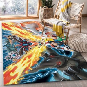 Ash Ketchum Team Pokemon Rug Home Decor