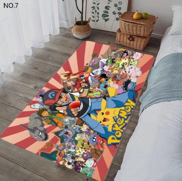 Ash Team Family Pokemon Rug Home Decor