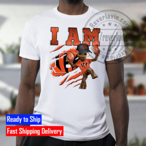 Baby Groot I Am Cincinnati Bengals New Design T-Shirt