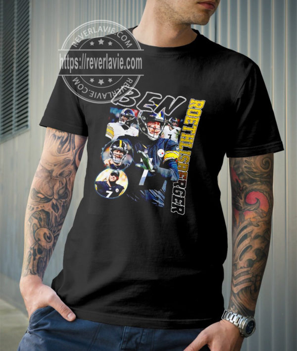 Ben Roethlisberger 7 Pittsburgh Steelers NFL Fan Gifts T-Shirt