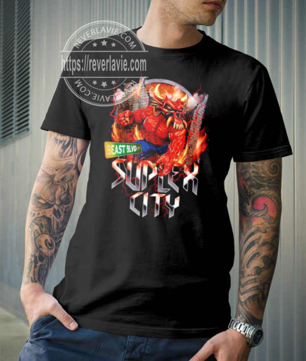 Brock Lesnar 2022 WWE Championship Suplex City T-Shirt