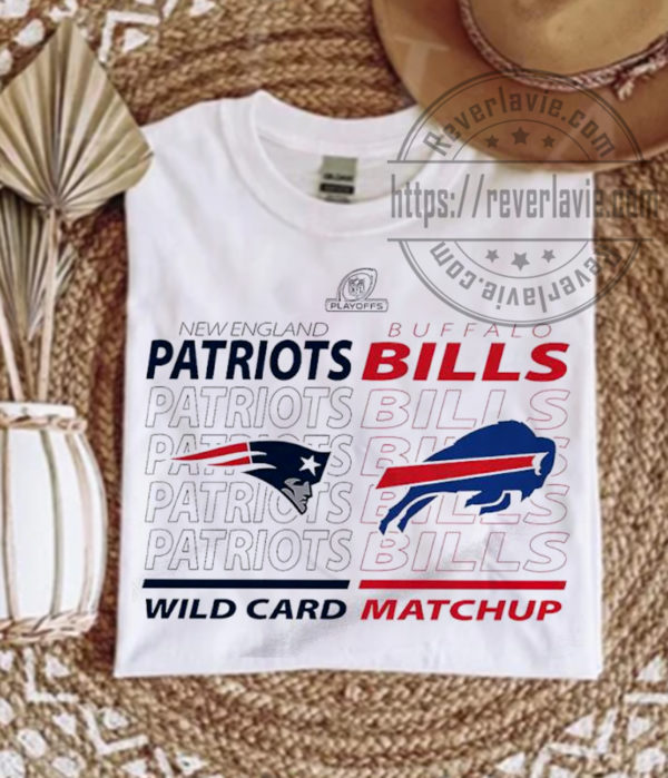 Buffalo Bills Vs New England Patriots 2022 NFL Wild Card Matchup T-Shirt