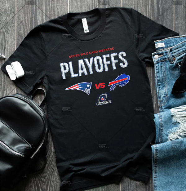 Buffalo Bills Vs New England Patriots 2022 Super Wild Card Playoffs T-Shirt