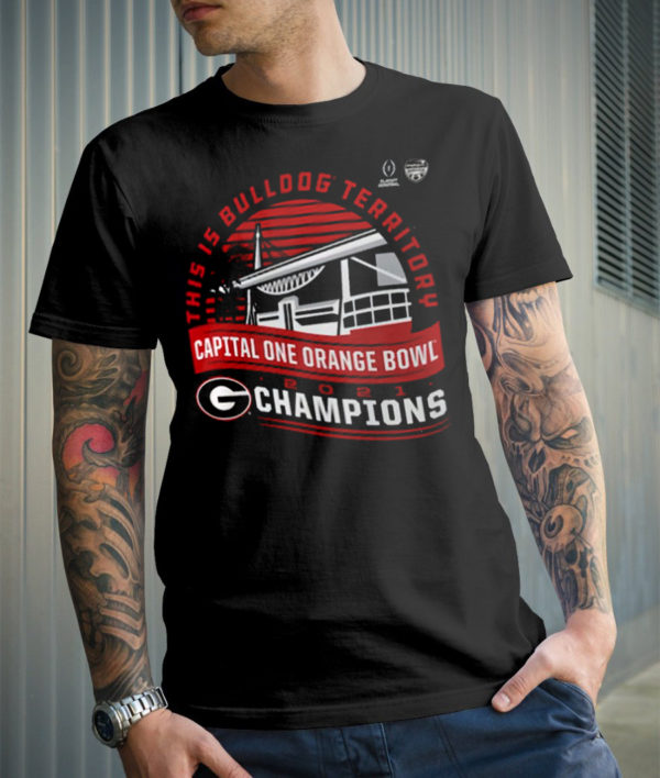 Bulldogs Territory Champions Orange Bowl New DesignT-Shirt