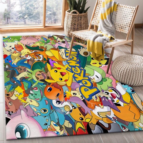 Characters Pokemon Generation 1 Rug Home Decor