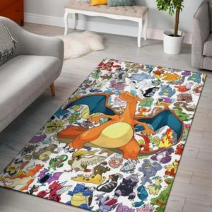 Charizard Flame Dragon Tiny Pokemon Patterns Pokemon Rug Home Decor