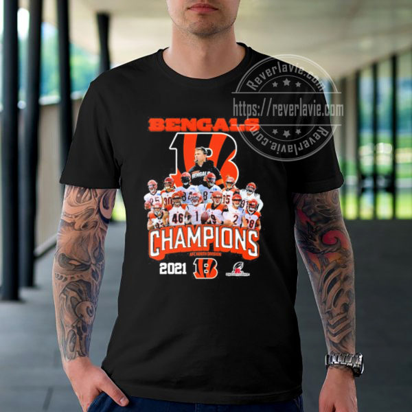 Cincinnati Bengals Champions 2021 2022 AFC North Classic T-Shirt