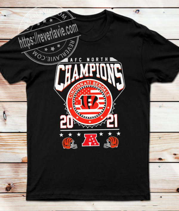 Cincinnati Bengals Champions 2021 2022 AFC North Conference Championships T-Shirt