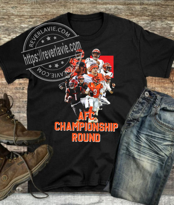 Cincinnati Bengals Winners 2022 AFC Championship Round Unisex T-Shirt