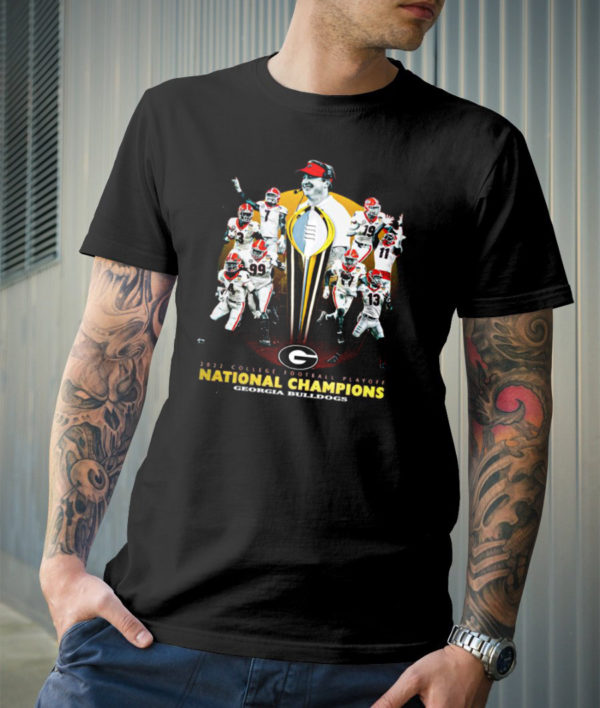 Coach For Georgia Bulldogs Team 2022 College Football Playoff National Champions T-Shirt