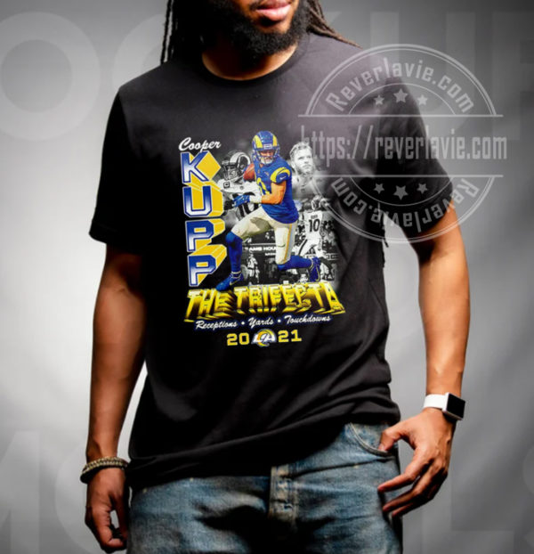 Cooper Kupp The Trifecta 2021 2022 Los Angeles Rams Divisional Round Champions T-Shirt