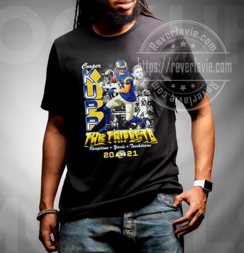 Cooper Kupp The Trifecta 2021 2022 Los Angeles Rams Divisional Round Champions T-Shirt Cooper Kupp The Trifecta 2021 2022 Los Angeles Rams Divisional Round Champions T-Shirt