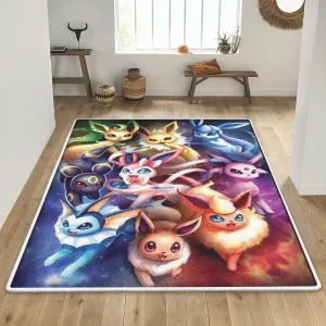 Cute Pokemon Collection Area Rug Home Decor