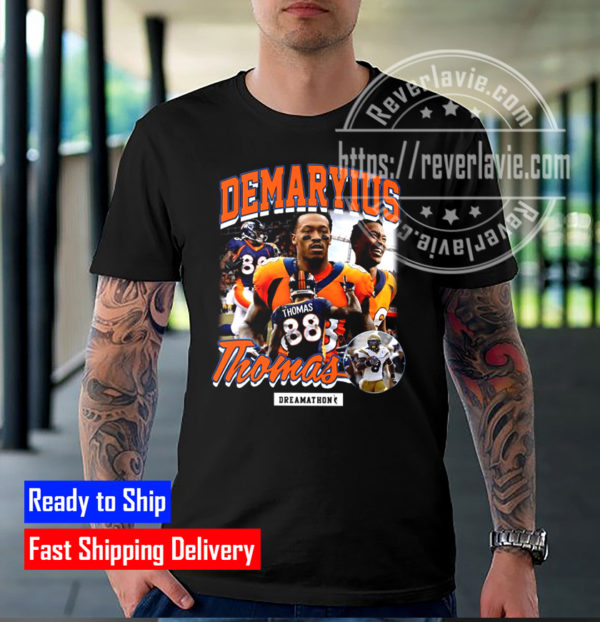 Von Miller Wearing Demaryius Thomas Dreamathon Denver Broncos NFL T-Shirt