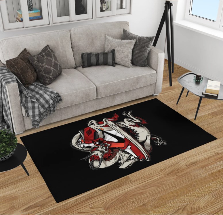 Dragon Air Jordan Sneaker Rug Home Decor Dragon Air Jordan Sneaker Rug Home Decor