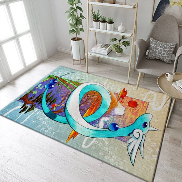 Dratini Pokemon Rug Home Decor