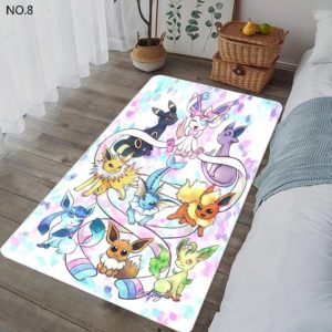 Eevee Pokemon Generation Evolution Rug Home Decor