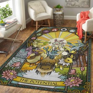 Eevee The Potential Pokemon Rug Home Decor