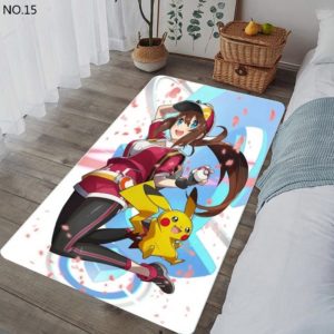 Flanery And Pikachu Rug Home Decor