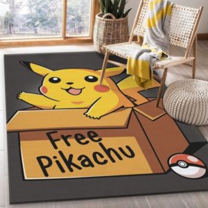 Free Pikachu Pokemon Rug Home Decor