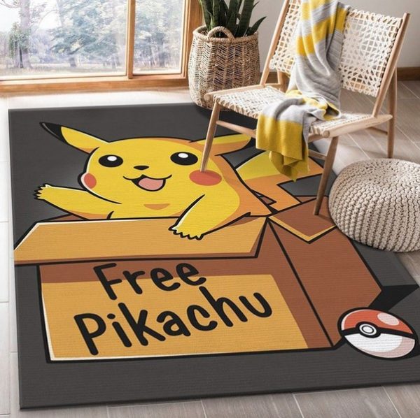 Free Pikachu Pokemon Rug Home Decor