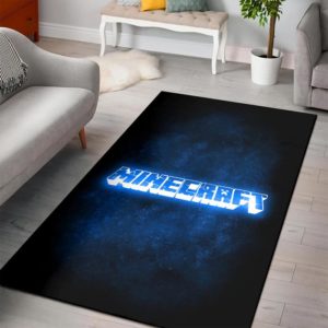 Gaming Minecraft Bedroom Area Rug Design