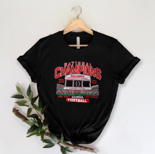 Georgia Bulldogs 2021 2022 CFP National Champions In Sanford Stadium Unisex T-Shirt