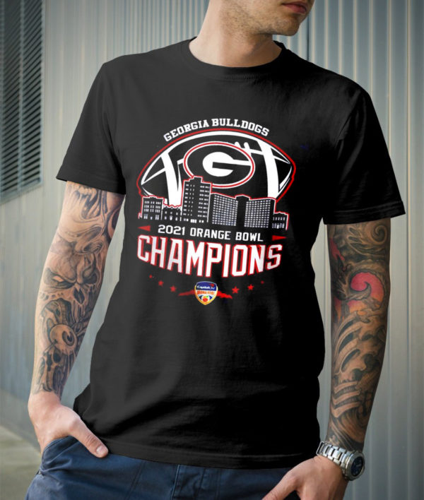 Georgia Bulldogs 2021 2022 Champions Orange Bowl Unisex T-Shirt