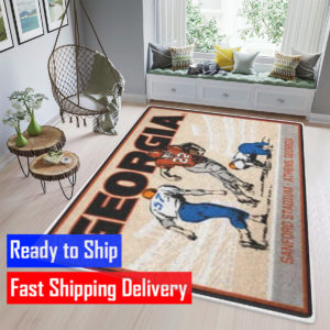 Georgia Bulldogs 2021 2022 Fighting Champions Sanford Stadium Rug Home Decor