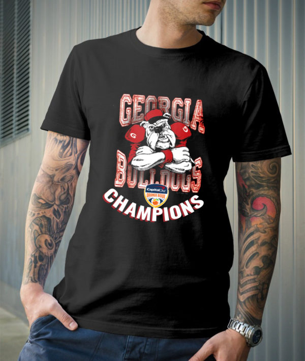 Georgia Bulldogs Champions 2021 2022 Orange Bowl New Design T-Shirt