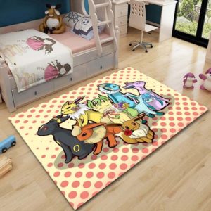 Girly Pokemon Team Rug Home Decor
