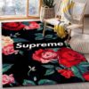 Gucci Ft Supreme Rug For Bedroom Rug Family Gift US Decor