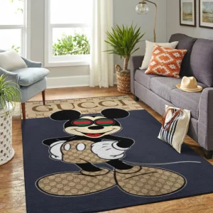 Gucci Mickey Mouse Area Rug Home Decor