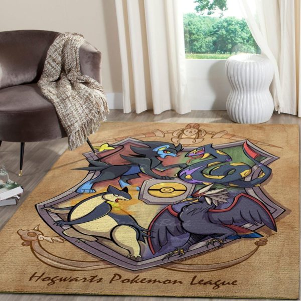 Hogwarts Pokemon League Pokemon Rug Home Decor