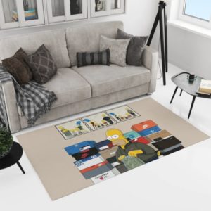 Hypebeast Sneaker Box Simpsons Gifts Sneaker Rug Home Decor