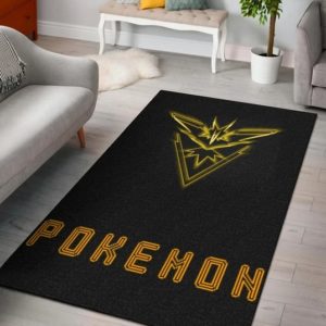 Instinct Symbol Neon Zapdos Pokemon Go Pokemon Rug Home Decor
