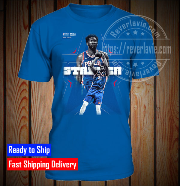 Joel Embiid Philadelphia 76ers 2022 NBA All Star Fan Gifts T-Shirt