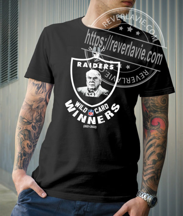 John Madden Las Vegas Raiders Winners Super Wild Card 2021-2022 T-Shirt